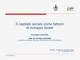 Il Capitale sociale