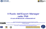 Il ruolo dell`export manager