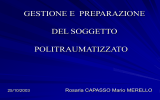 GESTIONE PREPARAZIONE DEL POLITRAUMATIZZATO