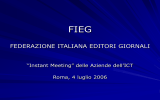 LA FIEG (FEDERAZIONE ITALIANA EDITORI GIORNALI)