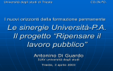 Relazione dott.Di Guardo - Università degli Studi di Trieste
