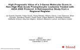 High Prognostic Value of a 3-Genes Molecular