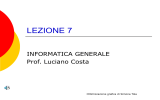 lezione 7 - Luciano Costa