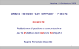 Pagina Personale Docente (PPD) - Istituto Teologico San Tommaso
