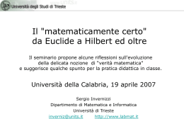 2007_RENDE - Dipartimento di Matematica e Informatica