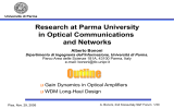 Università di Parma - Ingegneria delle Telecomunicazioni