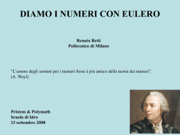 diamo i numeri con eulero