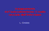 Insegnamento cateterismo intermittente