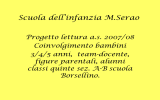 2007-2008 Infanzia Serao - Progetto Lettura.pps