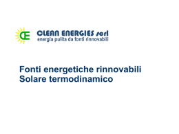 La tecnologia fotovoltaica per la produzione di