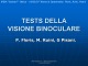 tests della visione binoculare