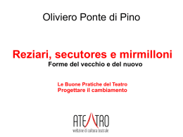 Oliviero Ponte di Pino, Reti di salvataggio per il teatro italiano?