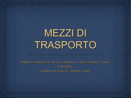 MEZZI DI TRASPORTO