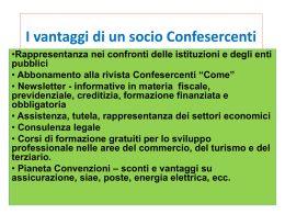 I vantaggi di un Socio Confesercenti Pistoia