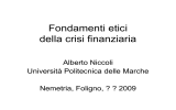 NICCOLI ALBERTO Fondamenti etici della crisi