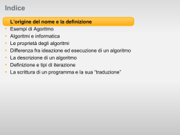 Algoritmo - Liceo Galileo Galilei