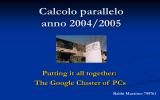 Calcolo parallelo anno 2004/2005 - the