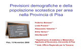 Previsioni demografiche e della popolazione scolastica per area