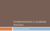 Storiografia e scienze sociali