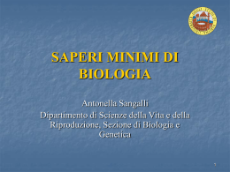 Biologia - Dispensa lezione 1