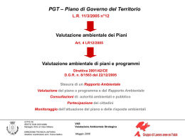 VAS - Valutazione ambientale Strategica