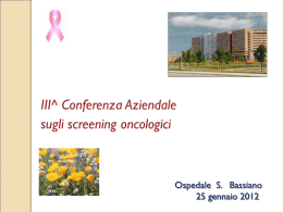 “l`Unità senologica”. - ULSS n. 3