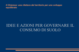 Il Chierese: una rilettura del territorio per uno sviluppo equilibrato