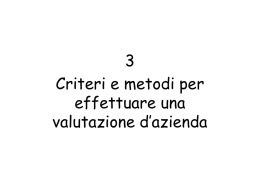 criteri e metodi di valutazione 2008