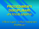 procedimenti disciplinari