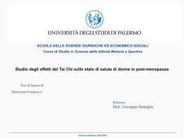 Diapositiva 1 - Università degli Studi di Palermo