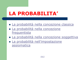 la probabilita - pagina altervista righi