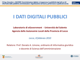 Slides Prof. Donato Antonio Limone