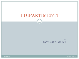 i dipartimenti - IISS Paciolo d`Annunzio