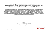 Survival of patients with PPV-MF and PET-MF.