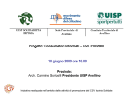 Diapositiva 1 - Carta dei servizi