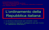 3. L`ordinamento della Repubblica italiana, in powerpoint