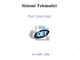 Corso “Sistemi Telematici”