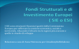 Fondi Strutturali e di Investimento Europei ( SIE o ESI)
