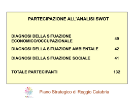 Partecipazione all`Analisi Swot