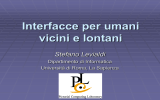 Interfacce per umani vicini e lontani