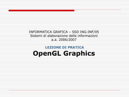 OpenGL - Dipartimento di Informatica e Automazione