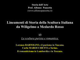 Lineamenti di Storia della Scultura Italiana da Wiligelmo a Medardo