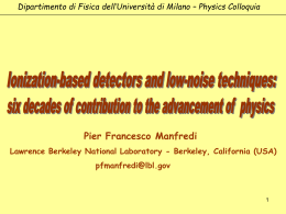 Diapositiva 1 - Università degli Studi di Milano