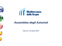 Diapositiva 1 - Mediterranea delle Acque