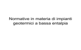 Normative in materia di impianti geotermici a bassa entalpia