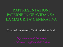 rappresentazioni paterne in gravidanza: la maturita` generativa