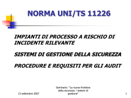 Punto 5. – Contenuti dell`audit