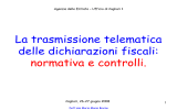 La trasmissione telematica delle dichiarazioni fiscali: normativa e