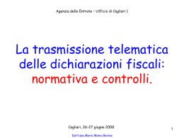 La trasmissione telematica delle dichiarazioni fiscali: normativa e