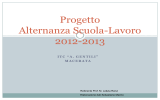 Monitoraggio del progetto alternanza per l`anno scolastico 2012-2013